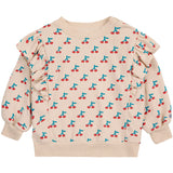 Bobo Choses White Cherry All Over Ruffle Crewneck