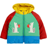 Bobo Choses Green Hungry Squirrel Hooded Anorak