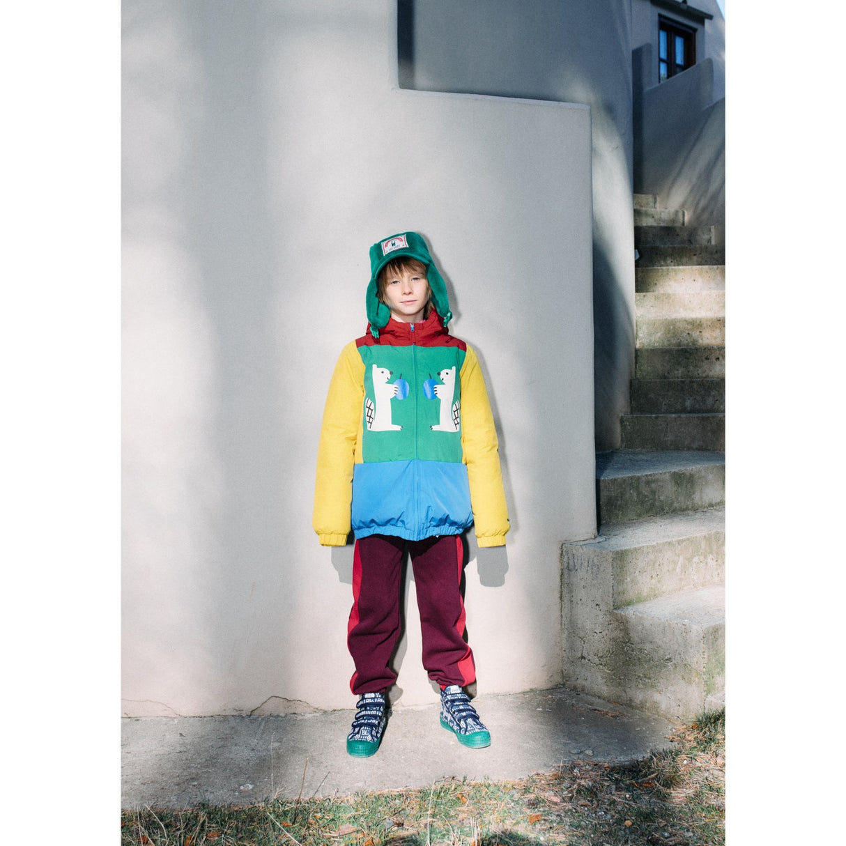 Bobo Choses Multicolor Hungry Squirrel Color Block Anorak