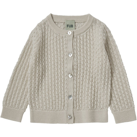 FUB Ecru Baby Pointelle Cardigan