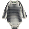 FUB Ecru/Dark Navy Baby Bodysuit Ls