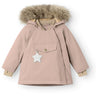 Mini A ture Adobe rose Wang Fleece Winter jacket w. Fur