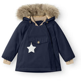 Mini A ture Outer space Wang Fleece Winter jacket w. Fur