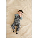 FUB Grey Melange Baby Checked Overalls 2