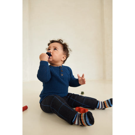 FUB Dark Navy/Pond Blue Baby Felted Pants 2