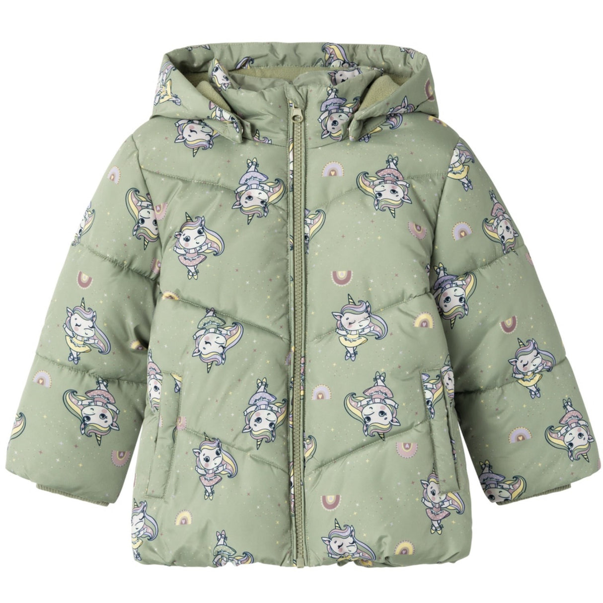 Name It Seagrass May Puffer Jacket AOP