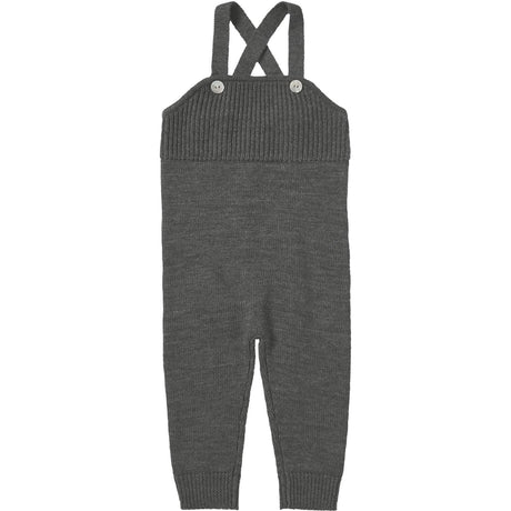 FUB Grey Melange Baby Overalls 2