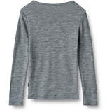 Wheat Melange Grey Wool Blouse Alfie