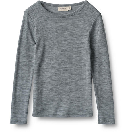 Wheat Melange Grey Wool Blouse Alfie