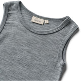 Wheat Melange Grey Wool Singlet Iggy