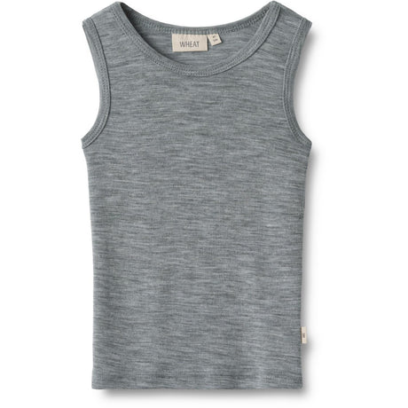 Wheat Melange Grey Wool Singlet Iggy