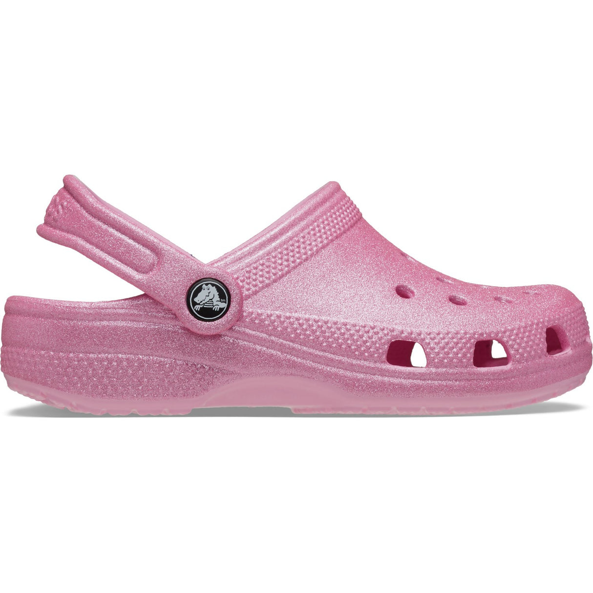 Crocs Pink Tweed Glitter Classic Glitter Clog 3