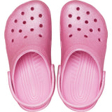 Crocs Pink Tweed Glitter Classic Glitter Clog 6