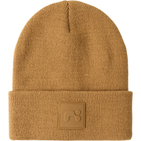 Name It Brown Sugar Malik Knit Beanie Badge