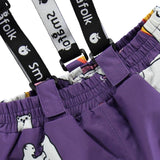 Småfolk Purple Heart Snow Pants Med Isbjørne