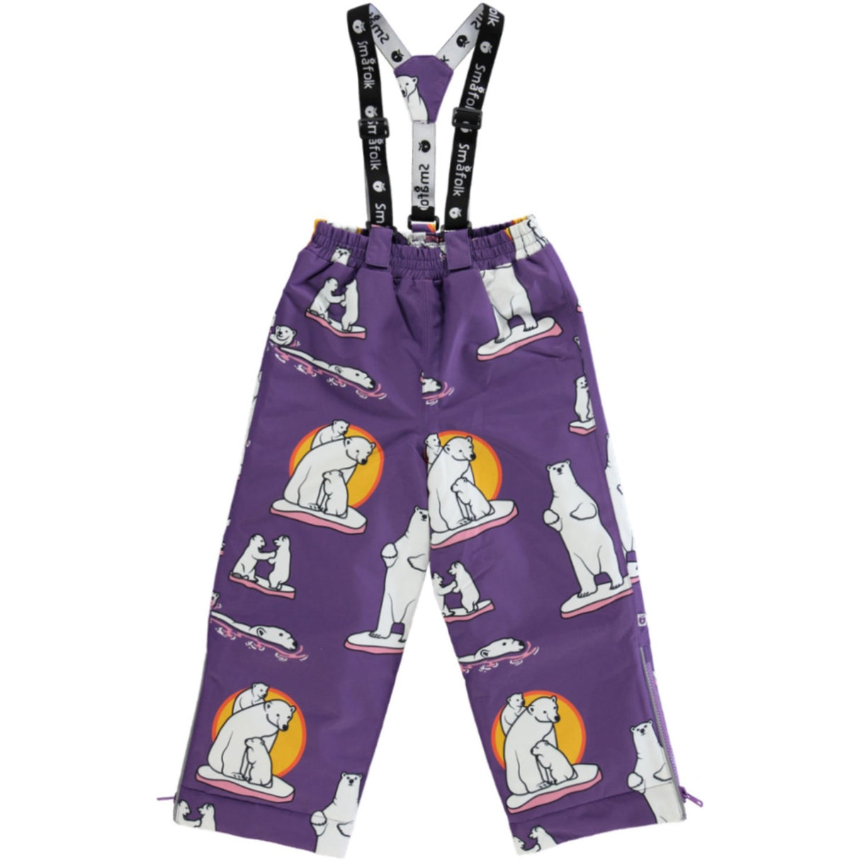 Småfolk Purple Heart Snow Pants Med Isbjørne