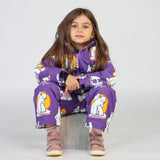 Småfolk Purple Heart Winter Coat With Polar Bears