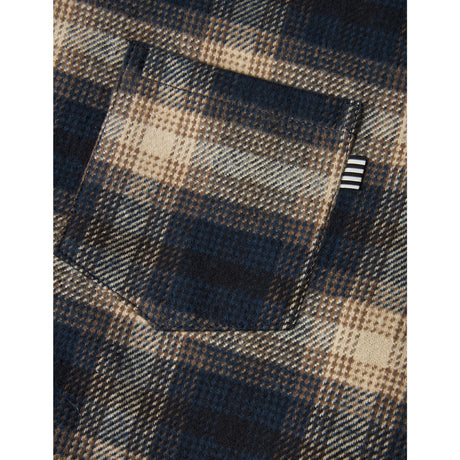 Mads Nørgaard Midnight Navy Check Soft Flannel Svano Shirt