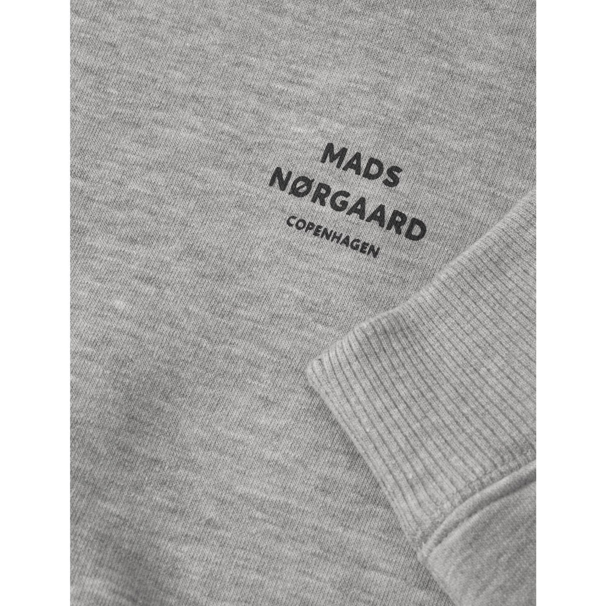 Mads Nørgaard Grey Melange Standard Hudini Sweatshirt