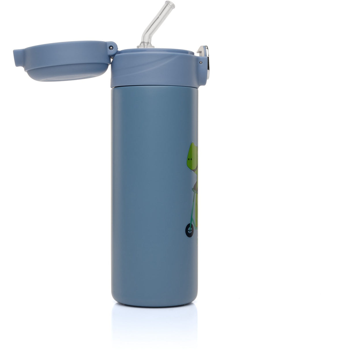REER Drinking bottle with straw - Blue