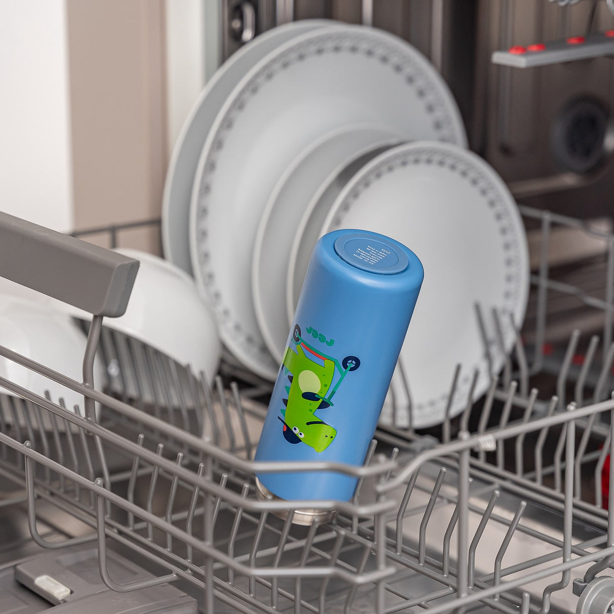 REER Drinking bottle with straw - Blue