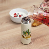 REER Drinking bottle with straw - Creme