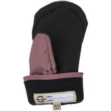 Mikk-Line Twilight Mauve Polyester Mittens with Zipper