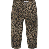 Name It Silver Mink Leopard Bella Twill Mom Pants