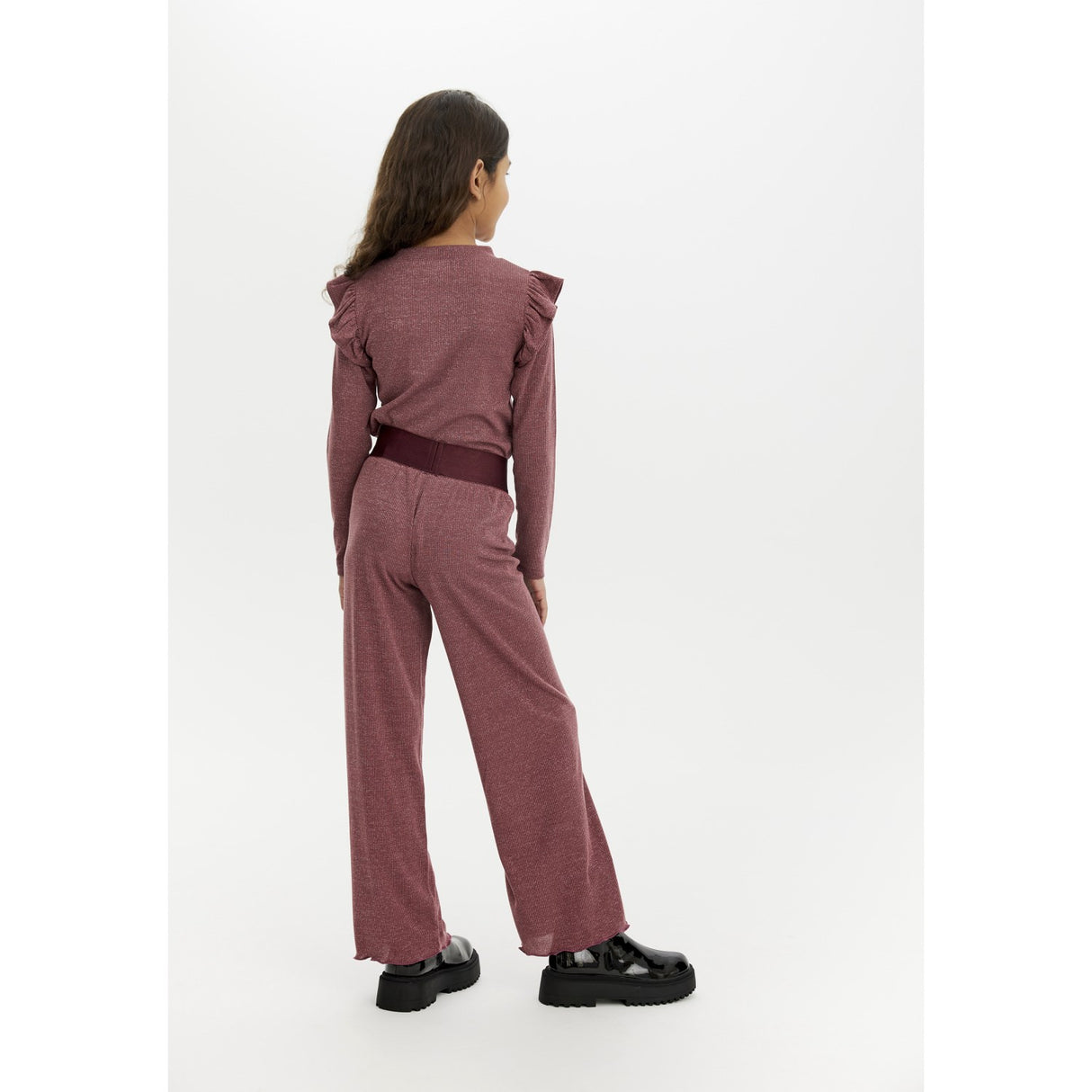 The New Crushed Berry Farah Wide Pants