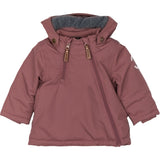 Mikk-Line Rose Brown Nylon Jacket Solid