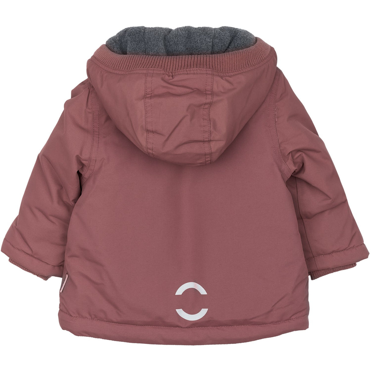 Mikk-Line Rose Brown Nylon Jacket Solid