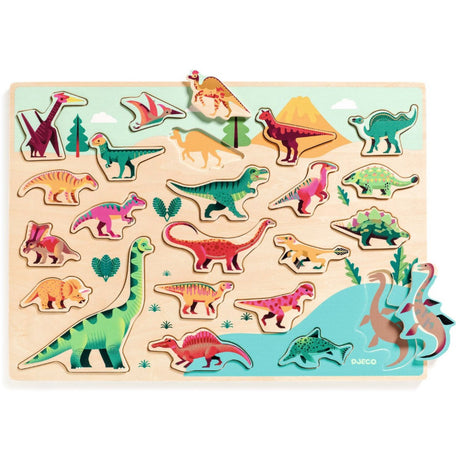 Djeco Wooden jigsaw puzzle, dino