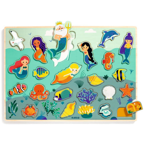 Djeco Wooden Jigsaw Puzzle, Sea