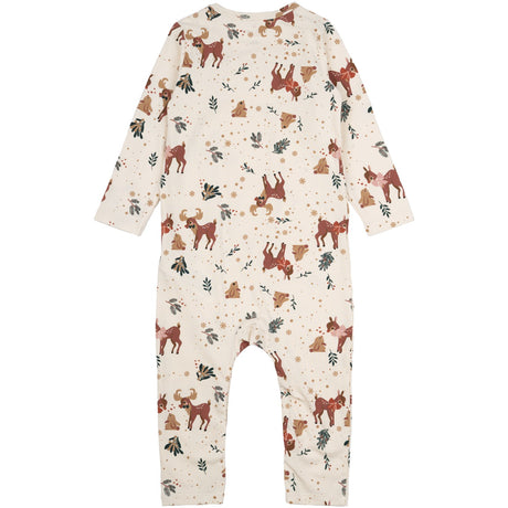 THE NEW Siblings White Swan AOP Holiday Jumpsuit