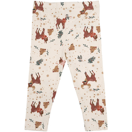 THE NEW Siblings White Swan AOP Holiday Leggings