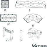 Cleverclixx Intense Race Track Intense 65 pieces