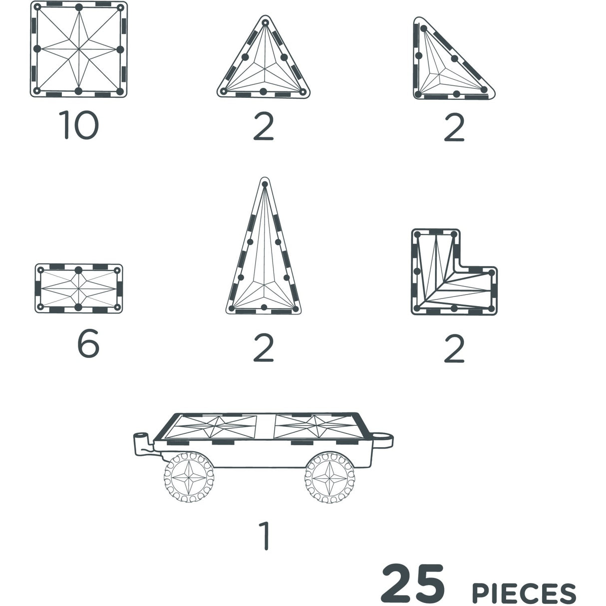 Cleverclixx Intense Wheels Pack Intense 25 pieces