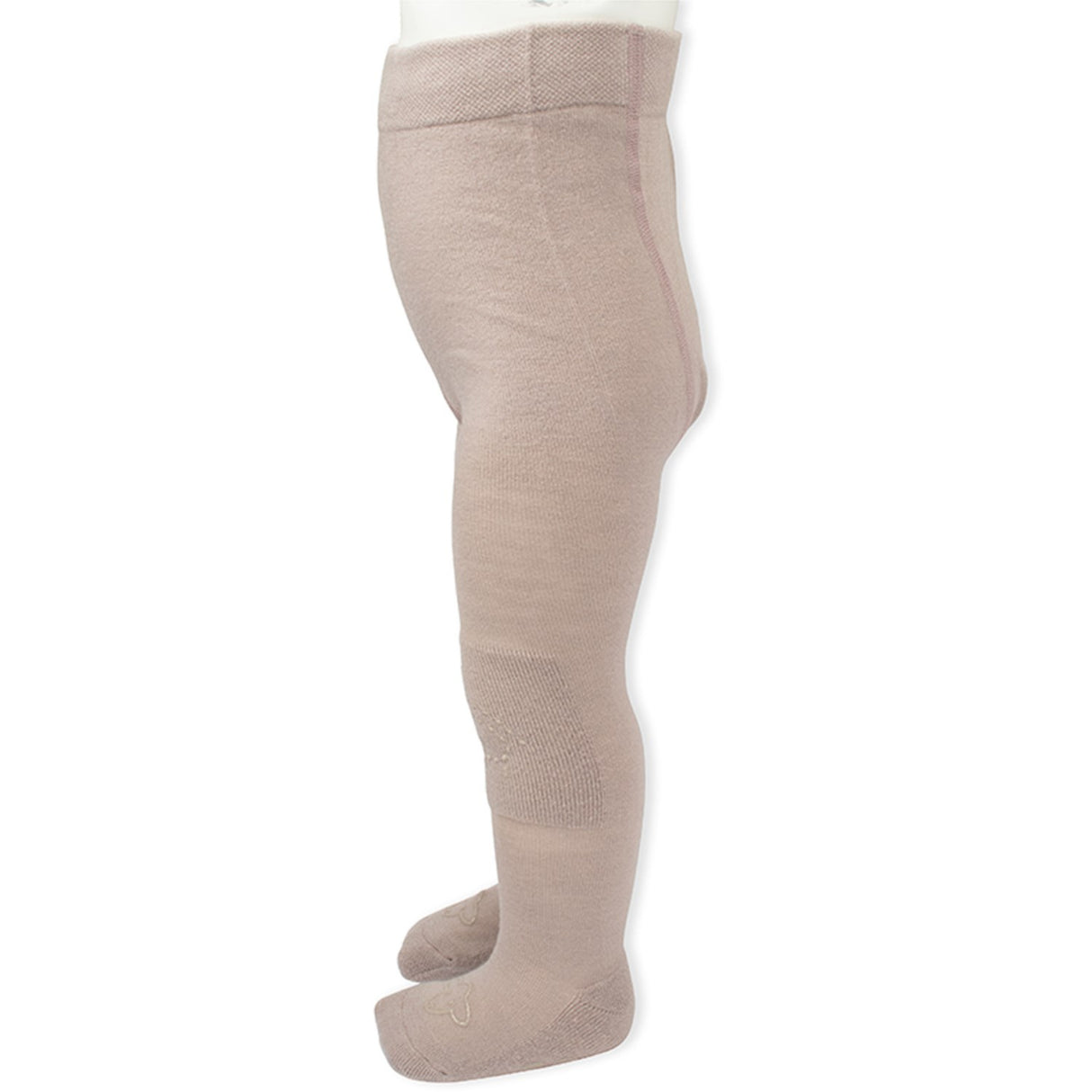 Lillelam Beige Wool Tights Anti Slip