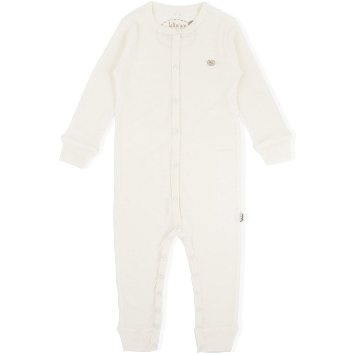 Lillelam White Wool Onesie