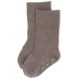 Lillelam Brown Wool Socks Anti Slip