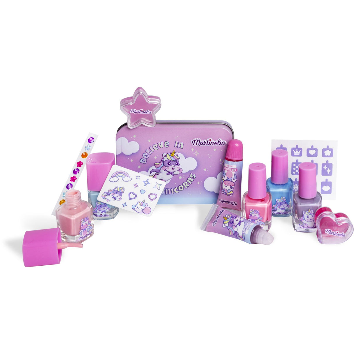 Martinelia Little Unicorn, Nail & Lip Set With Tinbox