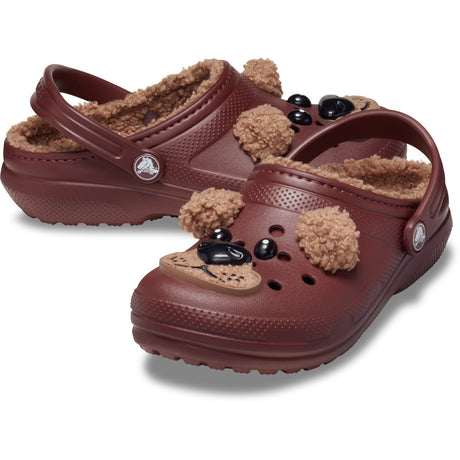 Crocs Dark Clay Classic Lined IAM Brown Bear Clog T