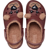 Crocs Dark Clay Classic Lined IAM Brown Bear Clog K