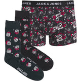 Jack & Jones Junior Black Xmas Skull Giftbox