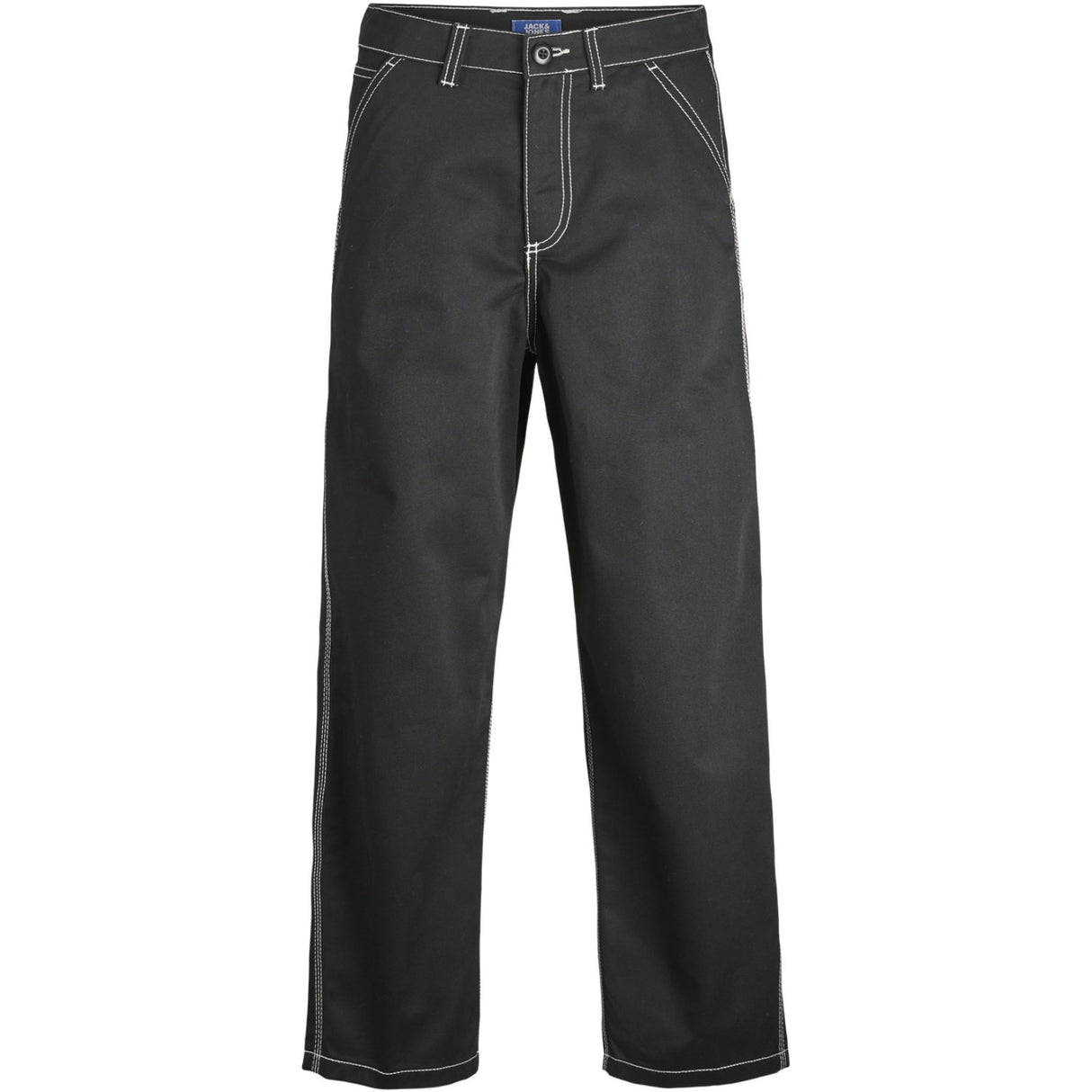 Jack & Jones Junior Black Stalex Contrast Worker Pants