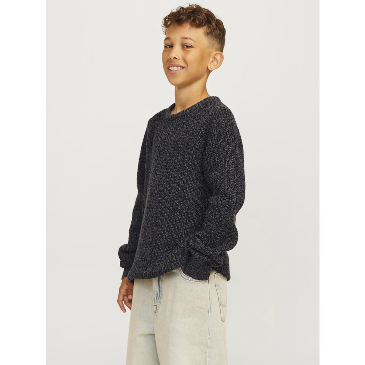 Jack & Jones Junior Asphalt Jones Knit Crew Neck Blouse