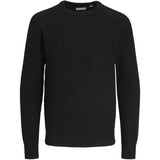 Jack & Jones Junior Black Jones Knit Crew Neck Blouse