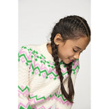 kids ONLY Cloud Dancer Bonbon/Island Green Annabelle Pullover Knit