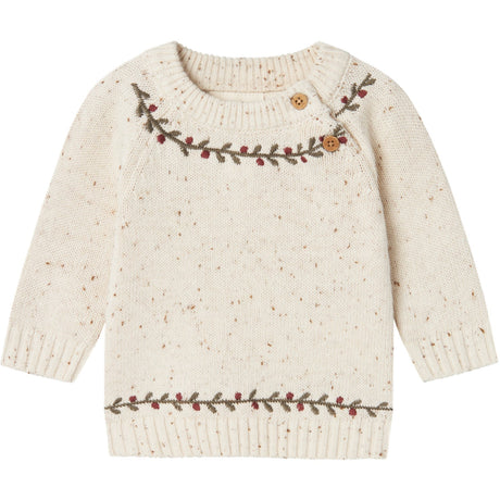 Lil'Atelier Turtledove Galto Rio Knit Blouse