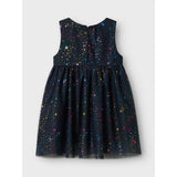 Name It Dark Sapphire Stars Vabos Spencer Dress